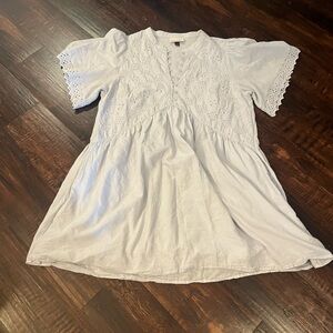 Universal Thread Light Blue Embroidered Tunic / Dress